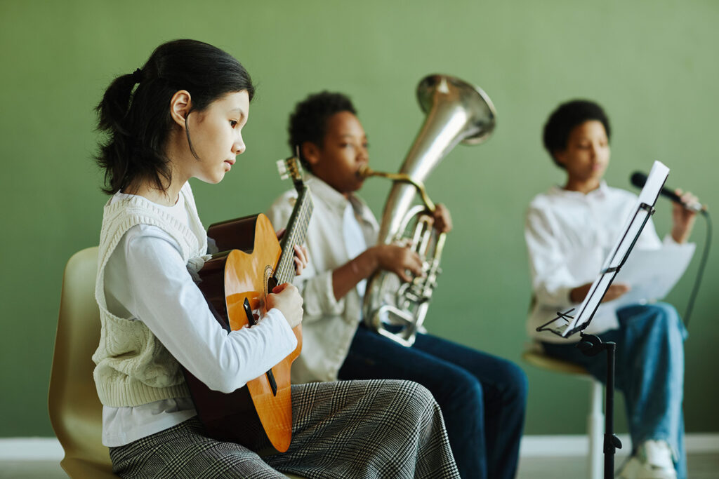 Mejora de la concentración de los niños a través de la música.